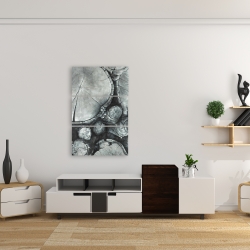 Canvas 24 x 36 - Textured wooden logs