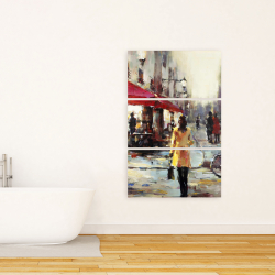 Toile 24 x 36 - Femme marchant dans paris