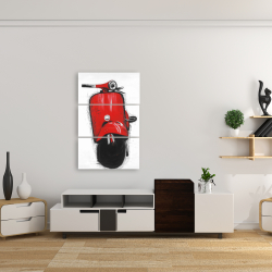 Toile 24 x 36 - Scooter italien rouge