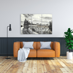 Canvas 24 x 36 - Steam engine train