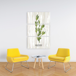 Toile 24 x 36 - Romarin sur bois