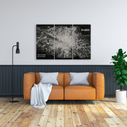 Canvas 24 x 36 - Airplane satellite view