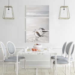 Toile 24 x 36 - Deux oiseaux bécasseau