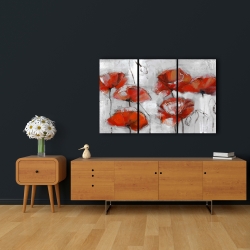 Canvas 24 x 36 - Abstract poppies