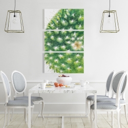 Toile 24 x 36 - Mini cactus à l'aquarelle