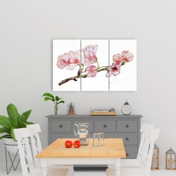 Canvas 24 x 36 - Branch of cherry blossom in pink