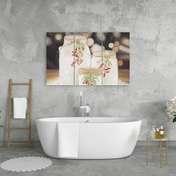 Toile 24 x 36 - Bougies de noël