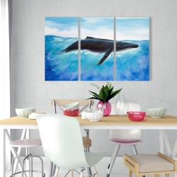 Toile 24 x 36 - Baleine bleue