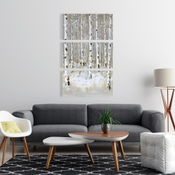 Canvas 24 x 36 - Birch forest by winter