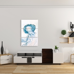 Toile 24 x 36 - Méduse en mouvement