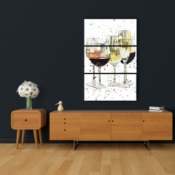 Canvas 24 x 36 - Beautiful wine glasses