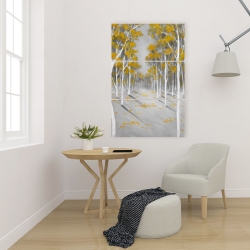 Canvas 24 x 36 - Yellow birch forest