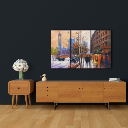 Toile 24 x 36 - Ville en automne