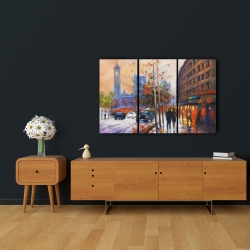 Canvas 24 x 36 - City by fall