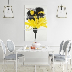 Canvas 24 x 36 - Bumblebee on a dandelion