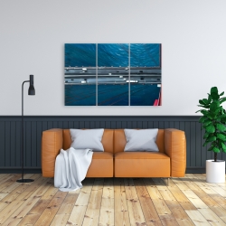 Canvas 24 x 36 - Overhead view of traffic on the golden gate