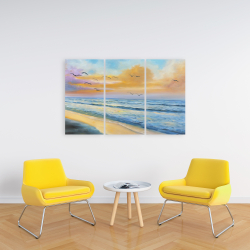 Toile 24 x 36 - Coucher de soleil tropical à couper le souffle