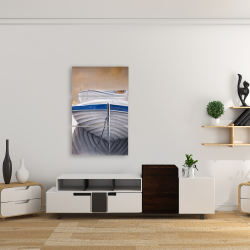 Canvas 24 x 36 - Two canoe boats