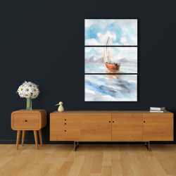 Canvas 24 x 36 - Sailboat landscape