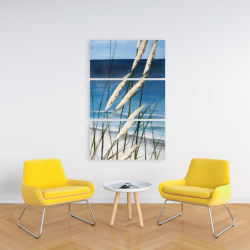 Toile 24 x 36 - Plante oyat dans le vent sur la plage
