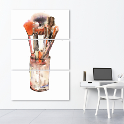 Toile 40 x 60 - Ensemble de pinceaux à maquillage
