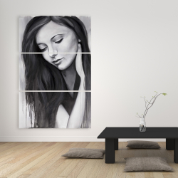 Toile 40 x 60 - Portrait réaliste de femme