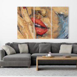 Toile 40 x 60 - Plan rapproché d'une bouche