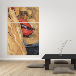 Toile 40 x 60 - Plan rapproché d'une bouche