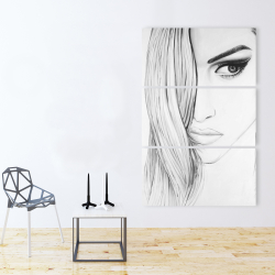 Toile 40 x 60 - Portrait noir et blanc