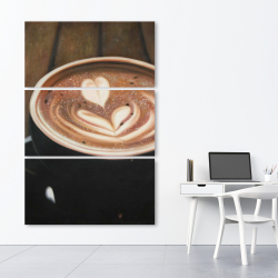 Canvas 40 x 60 - Artistic cappuccino