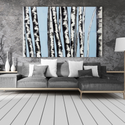 Canvas 40 x 60 - Pastel birches