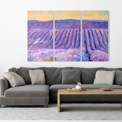 Canvas 40 x 60 - Landscape of a field of lavender