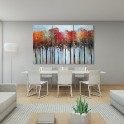 Canvas 40 x 60 - Abstract and colorful forest