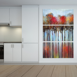 Canvas 40 x 60 - Abstract and colorful forest