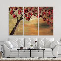 Canvas 40 x 60 - Red flowers tree