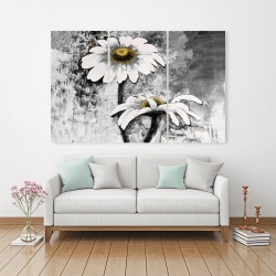 Toile 40 x 60 - Fleurs de marguerites abstraites