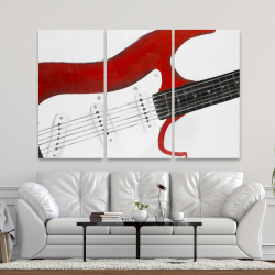 Canvas 40 x 60 - Red rock guitar