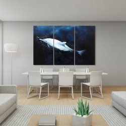 Canvas 40 x 60 - Swimming dolphin