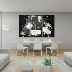 Toile 40 x 60 - Gardien de but hockey