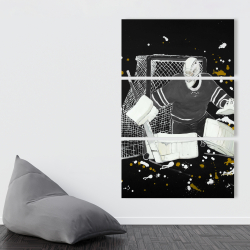 Toile 40 x 60 - Gardien de but hockey