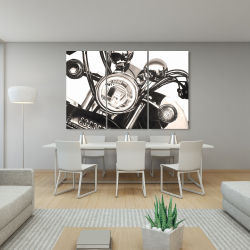 Canvas 40 x 60 - Realistic sepia motorcycle 