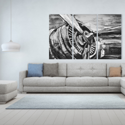 Canvas 40 x 60 - Vintage airplane propeller