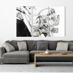 Toile 40 x 60 - Lumière d'une moto