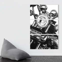 Canvas 40 x 60 - Realistic motorcycle