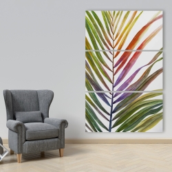 Toile 40 x 60 - Feuille de palmier tropical