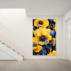 Toile 40 x 60 - Jaune et bleu