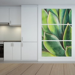 Toile 40 x 60 - Plante d'agave à l'aquarelle