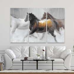 Toile 40 x 60 - Troupeau de chevaux sauvages