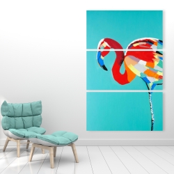 Canvas 40 x 60 - Abstract flamingo