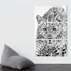 Canvas 40 x 60 - Leopard ready to attack